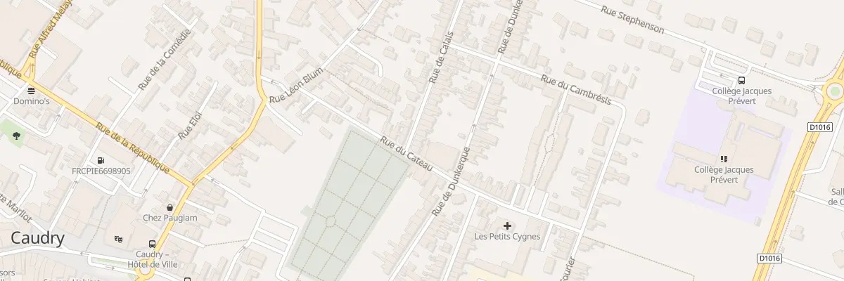 Plan du 6 Rue de Calais à Caudry