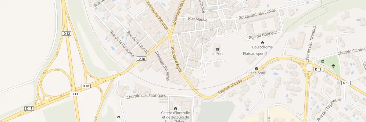 Plan du 13B Av d’Agde à Saint-Thibéry