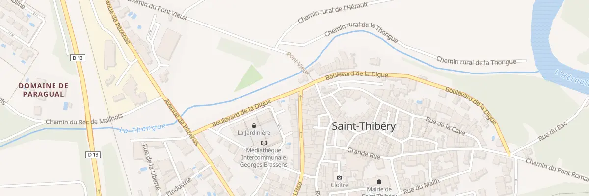 Plan du 45 Bd de la Lisse à Saint-Thibéry