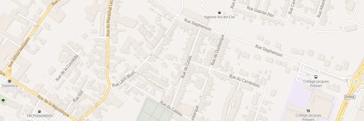 Plan du 29 Rue de Calais à Caudry