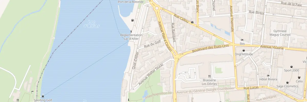 Plan du 12 Rue du Golf à Vichy