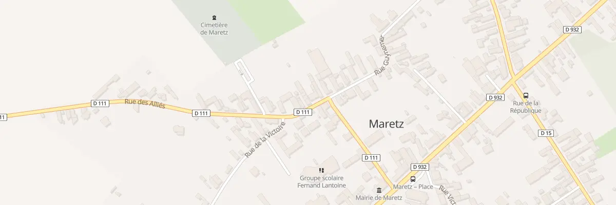 Plan du 11 Rue Guynemer à Maretz