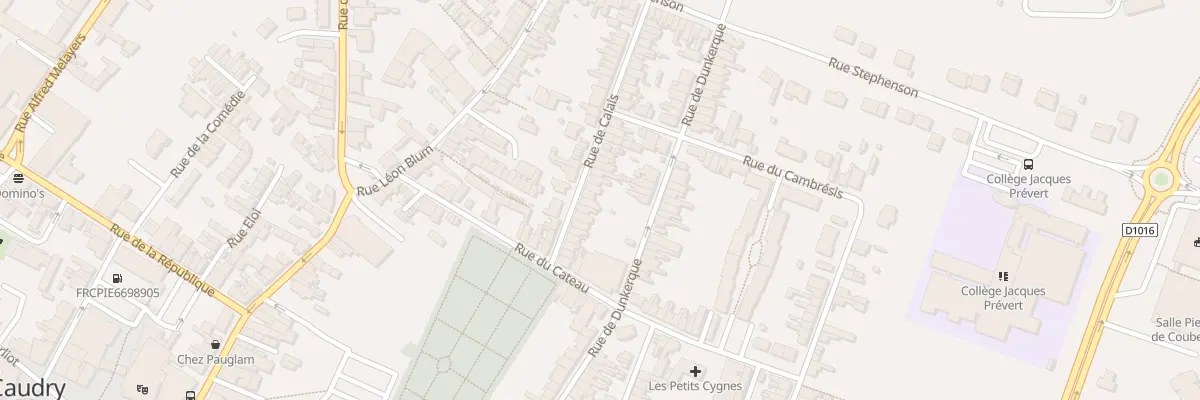 Plan du 20 Rue de Calais à Caudry