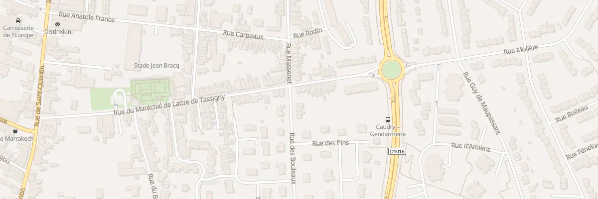 Plan du 62 Rue Mal Delattre de Tassigny à Caudry