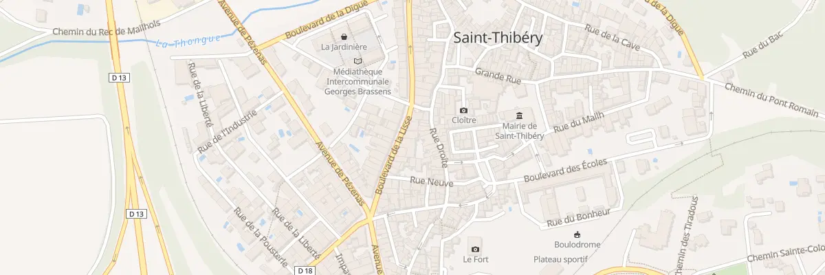 Plan du 22 Bd de la Lisse à Saint-Thibéry