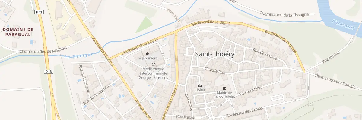 Plan du 32 Bd de la Lisse à Saint-Thibéry
