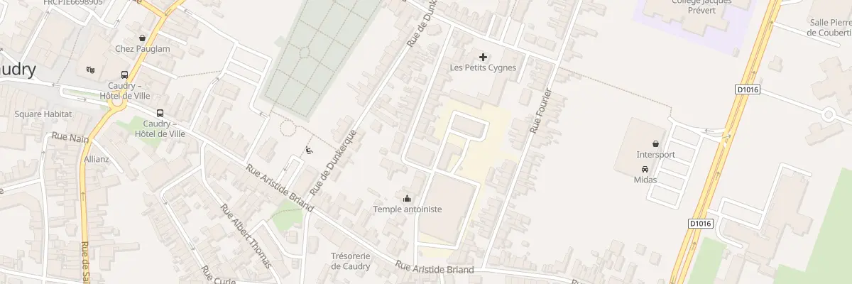 Plan du 6 Rue de Denain à Caudry