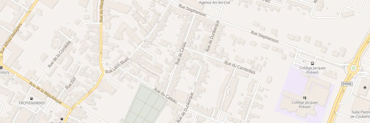 Plan du 30 Rue de Calais à Caudry