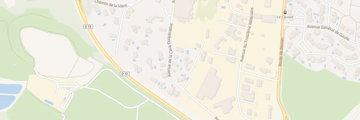 Plan du 17 Av de la Cave Coopérative à Saint-Thibéry