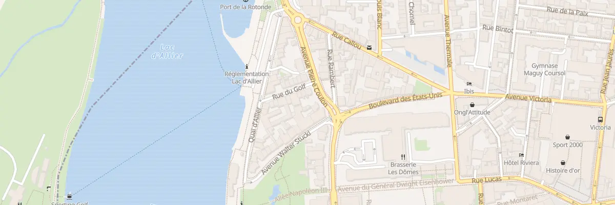 Plan du 18 Rue du Golf à Vichy
