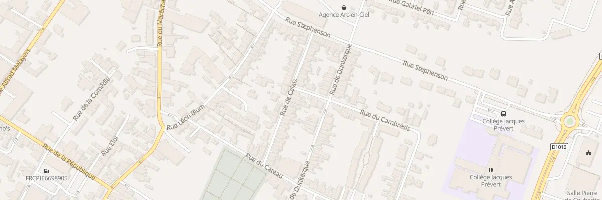Plan du 34 Rue de Calais à Caudry