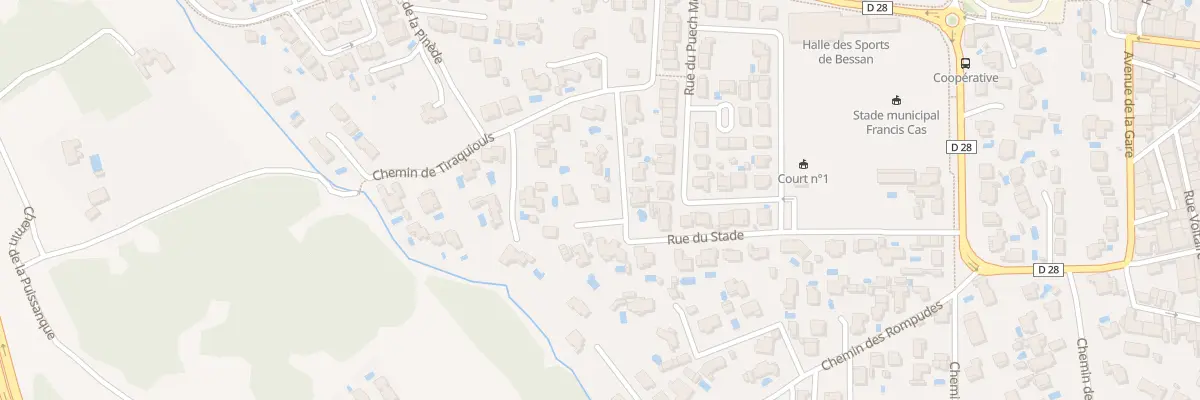 Plan du 25 Rue du Stade à Bessan