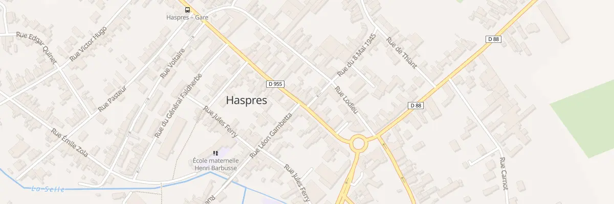 Plan du 6 Rue Vaillant Couturier à Haspres