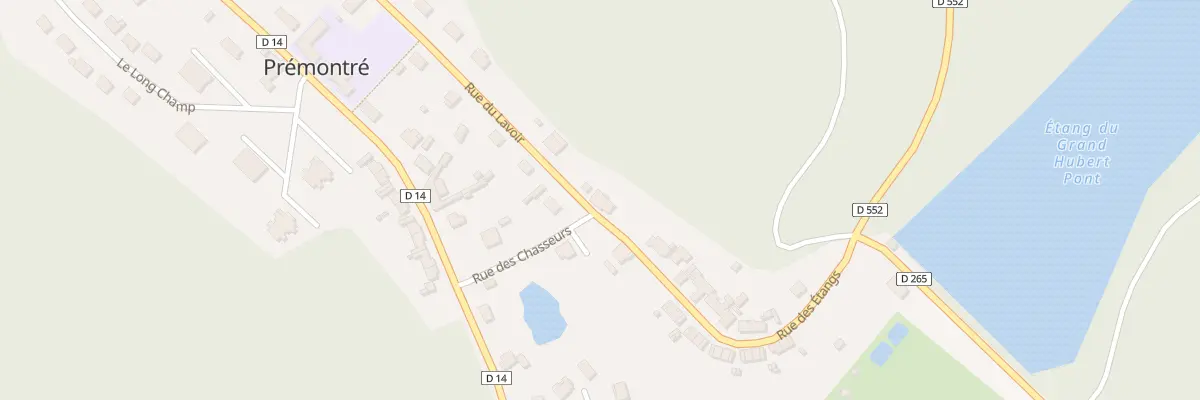 Plan du 1 Rue des Étangs à Prémontré