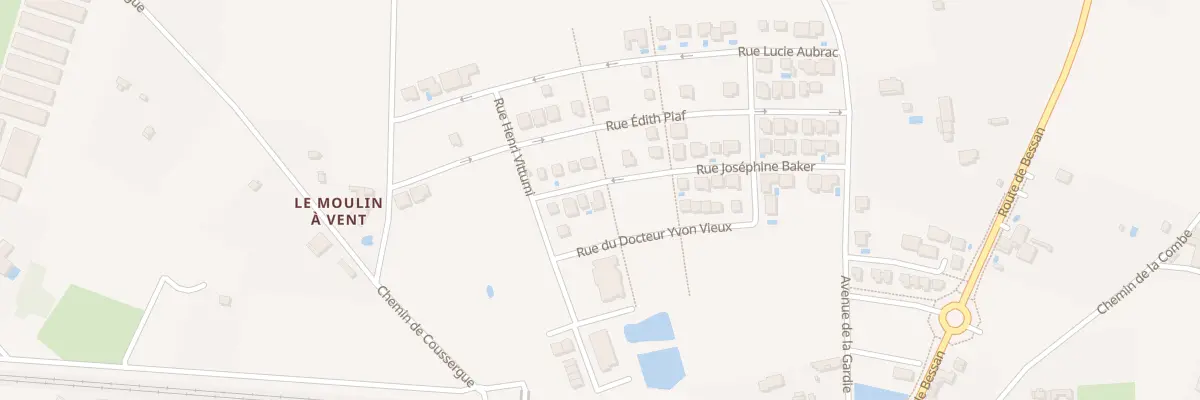 Plan du 252 Rue Josephine Baker à Vias