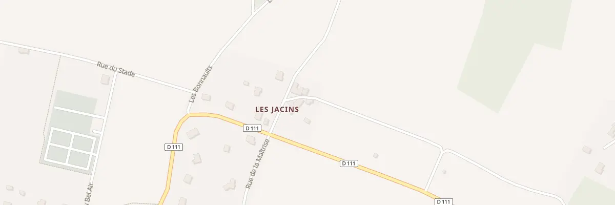 Plan du 201 Les Jacins à Pourrain