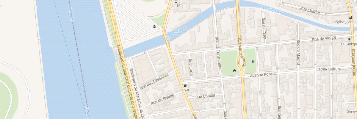 Plan du 2 Rue de Vingré à Vichy