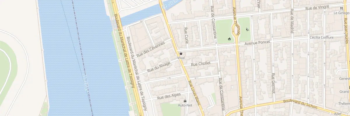 Plan du 17 Rue du Rivage à Vichy