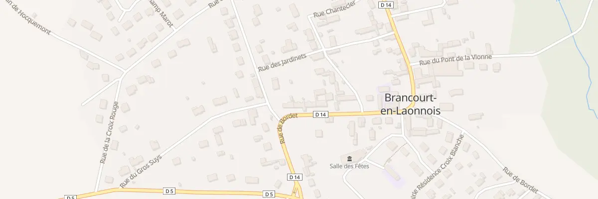 Plan du 30 Rue de la Croix Blanche à Brancourt-en-Laonnois