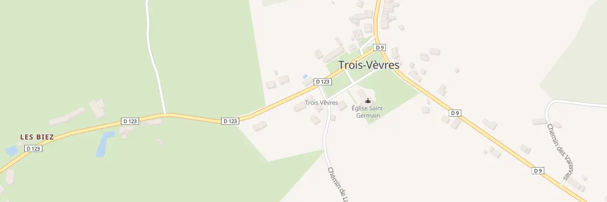 Plan du 1 Rte de Druy Parigny à Trois-Vèvres