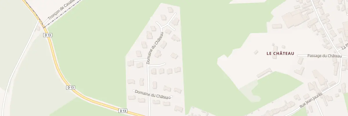 Plan du 15 Domaine du Chateau à Bellaing