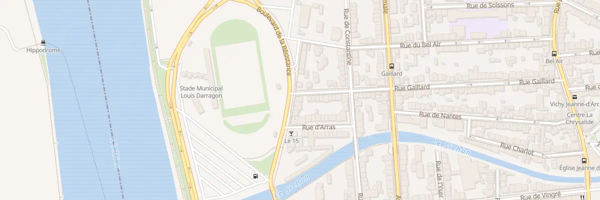 Plan du 2 Rue Gaillard à Vichy