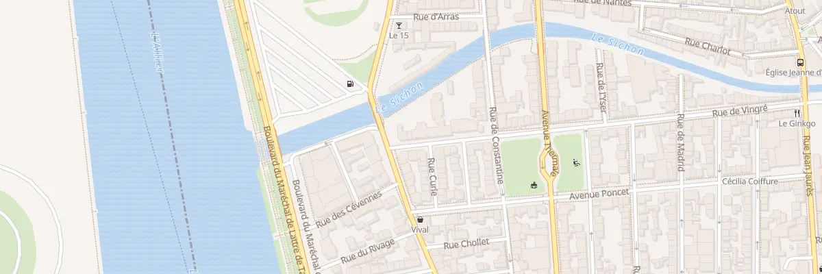 Plan du 3 Rue de Vingré à Vichy