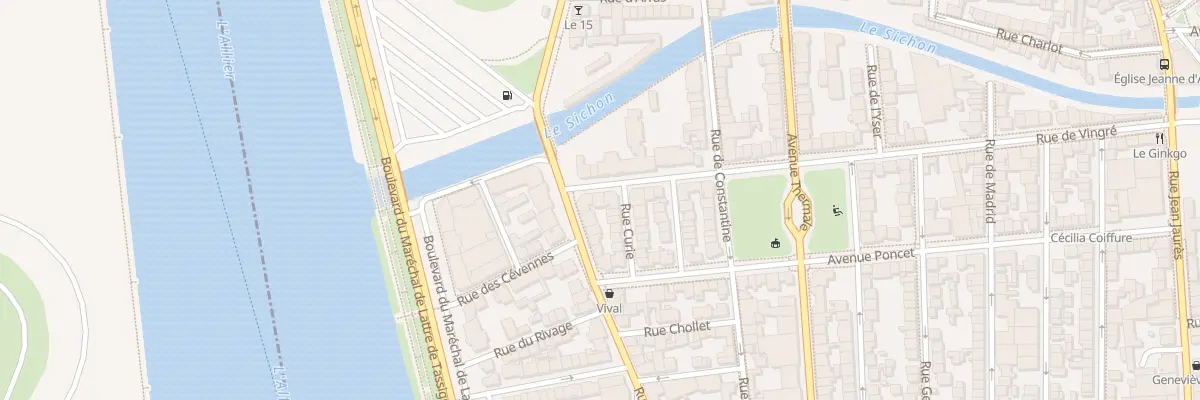 Plan du 4 Rue de Vingré à Vichy