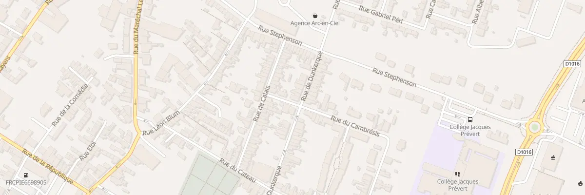 Plan du 24 Rue de Dunkerque à Caudry