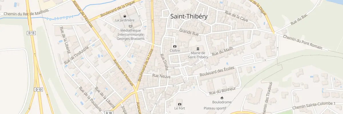 Plan du 11 Rue de la République à Saint-Thibéry
