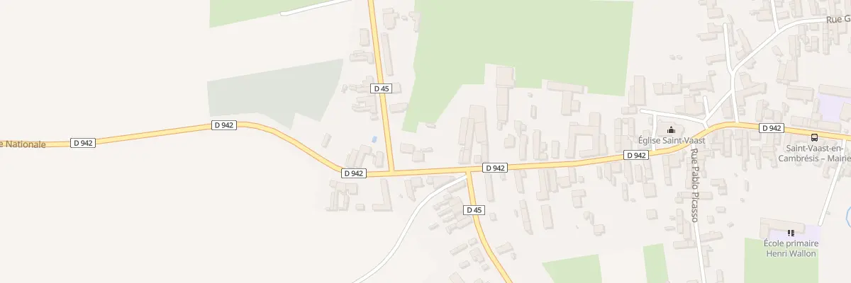 Plan du 7 Rue Jean Jaurès à Saint-Vaast-en-Cambrésis