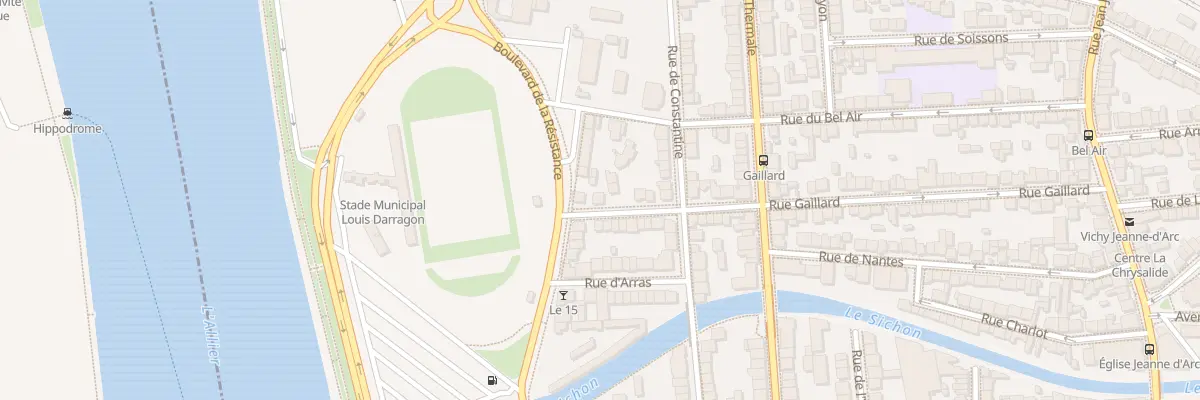 Plan du 3 Rue Gaillard à Vichy