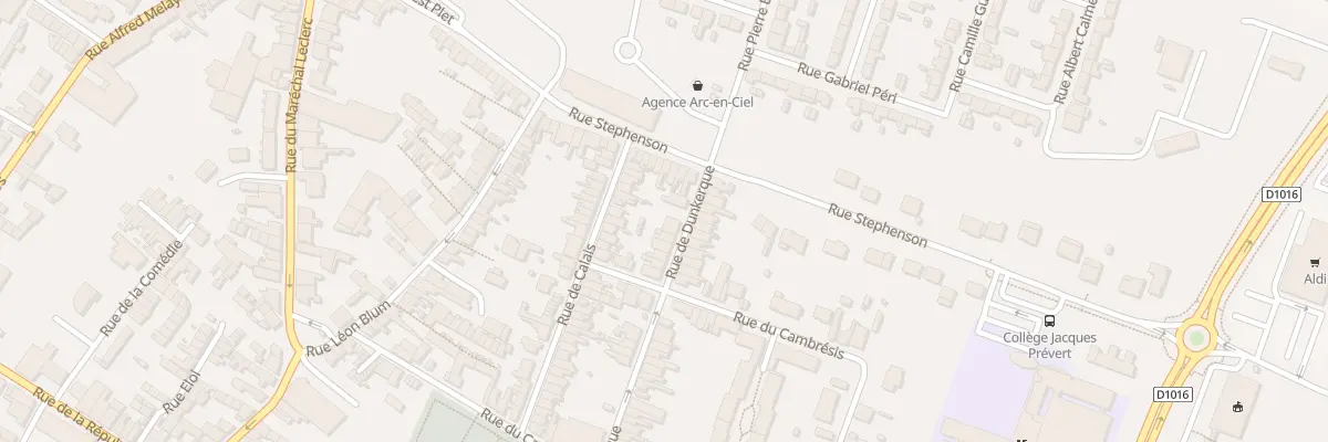 Plan du 14 Rue de Dunkerque à Caudry