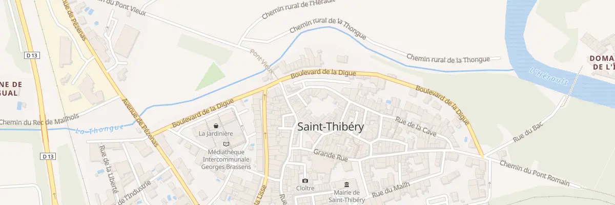 Plan du 3 Imp de la Cave à Saint-Thibéry