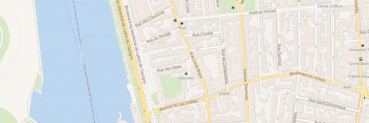 Plan du 19 Rue des Alpes à Vichy