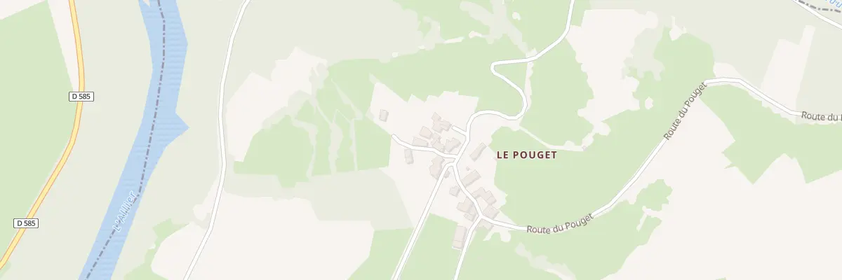 Plan du 5237 Le Pouget à Blassac