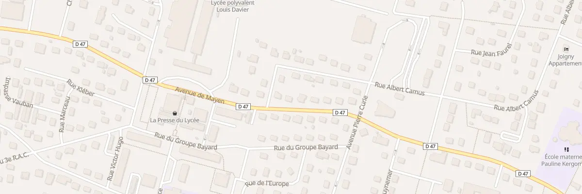 Plan du 7 Res Ave du Lycee à Joigny