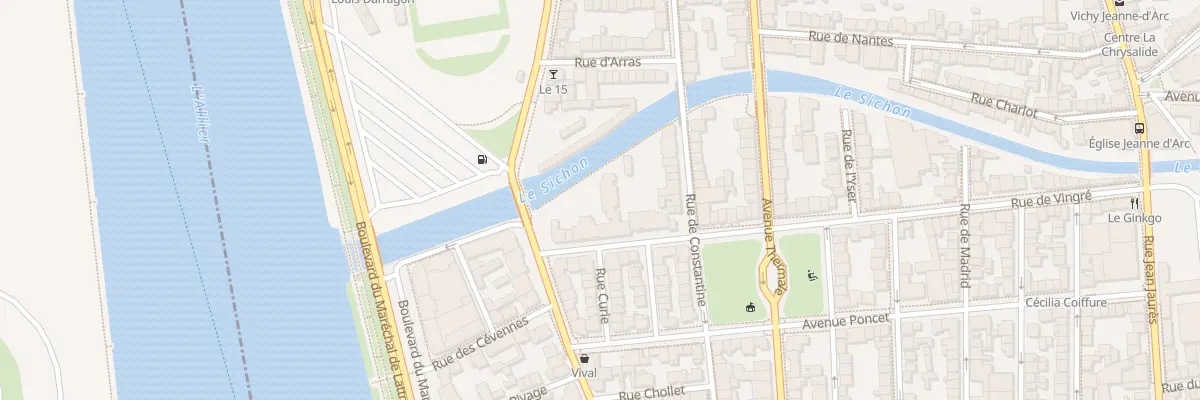 Plan du 7 Rue de Vingré à Vichy