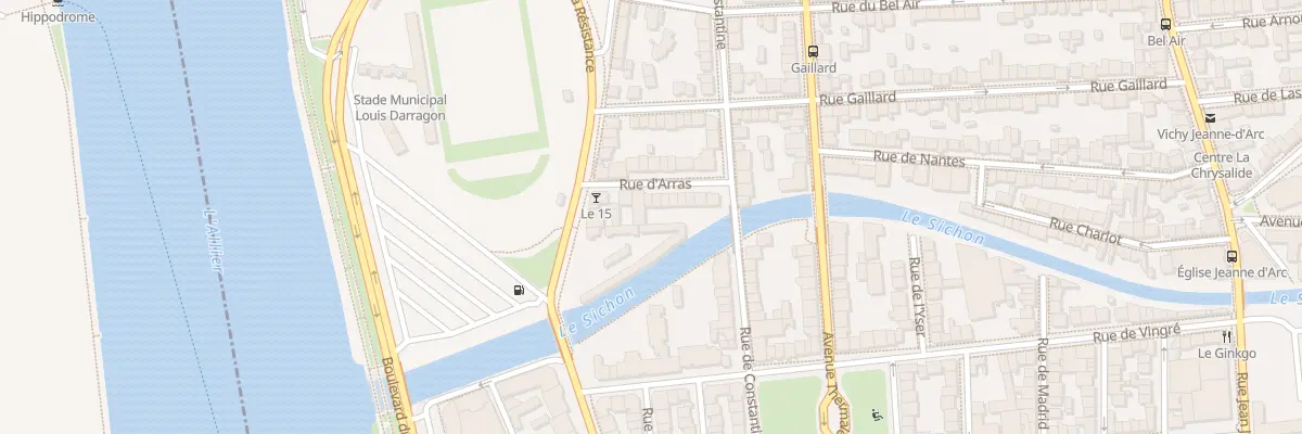 Plan du 8 Rue d’Arras à Vichy