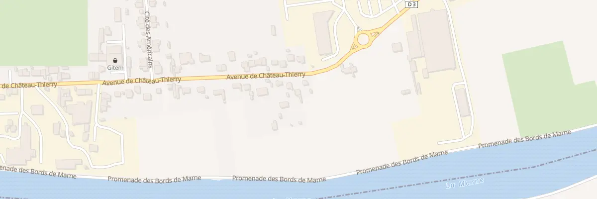 Plan du 64 Av de Château-Thierry à Brasles