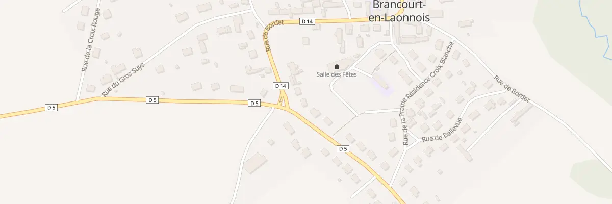 Plan du 3F Rue de la Croix Blanche à Brancourt-en-Laonnois