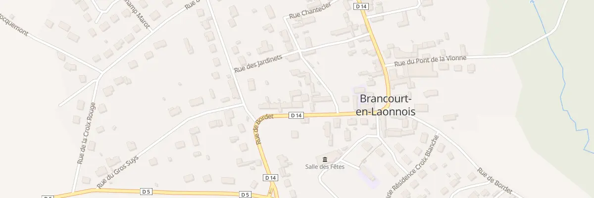 Plan du 34 Rue de la Croix Blanche à Brancourt-en-Laonnois