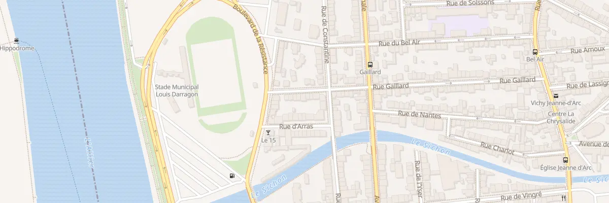 Plan du 12 Rue Gaillard à Vichy