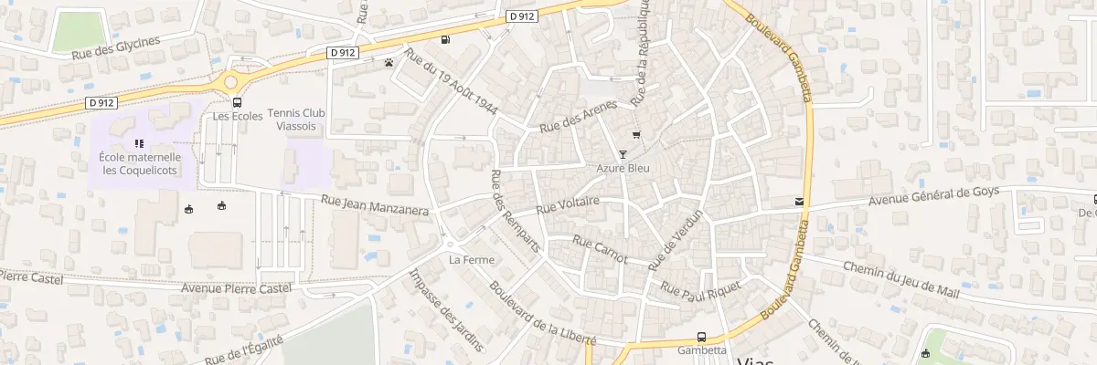 Plan du 4 Rue Racine à Vias