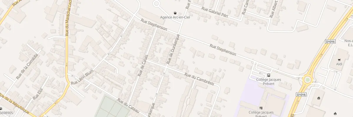 Plan du 17 Rue de Dunkerque à Caudry