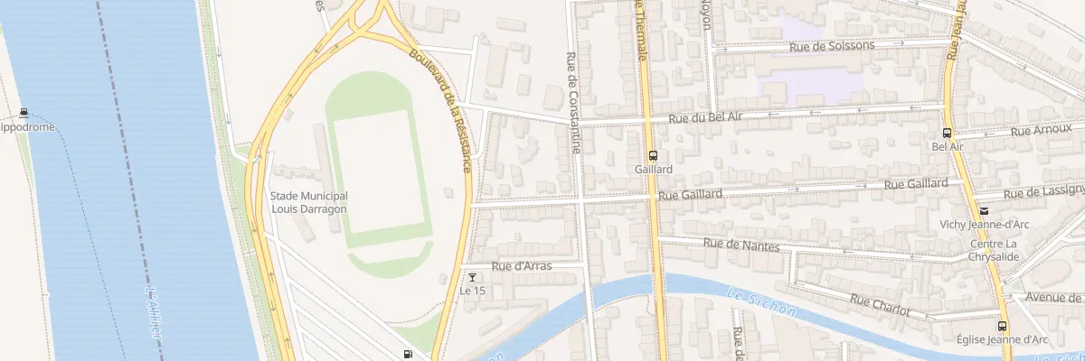 Plan du 9 Rue Gaillard à Vichy