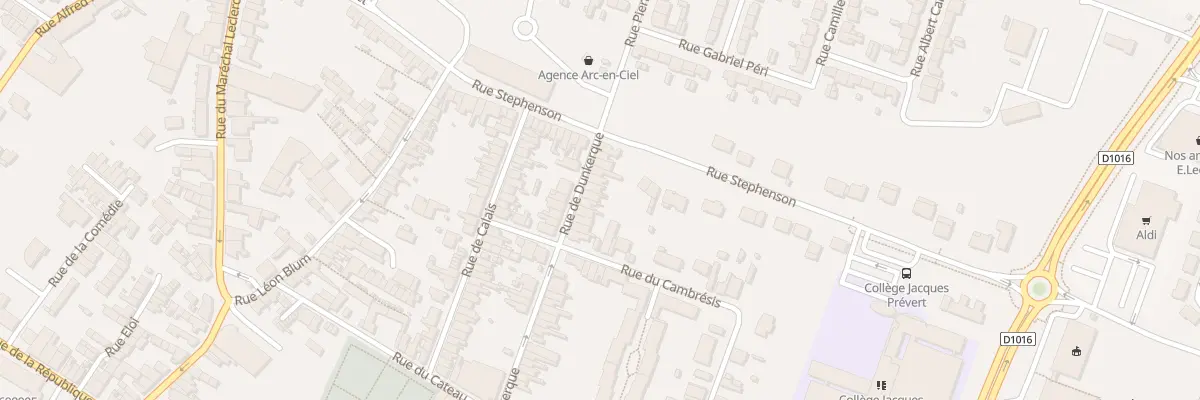 Plan du 13 Rue de Dunkerque à Caudry