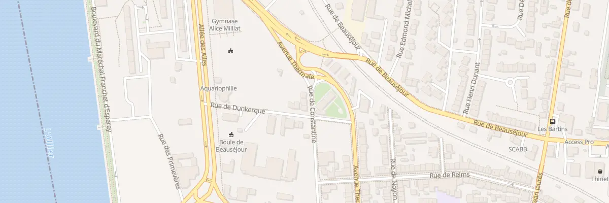 Plan du 99 Rue de Constantine à Vichy
