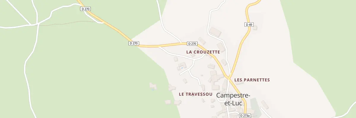 Plan du 5163 Le Travessou à Campestre-et-Luc