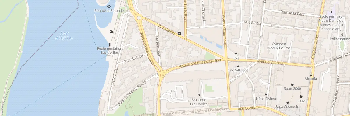 Plan du 131 Bd des Etats-Unis à Vichy